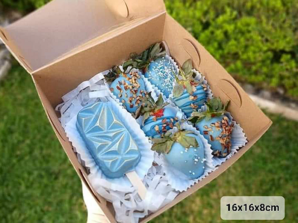 Caja para galletas, fresas o chocolates - Imagen 3