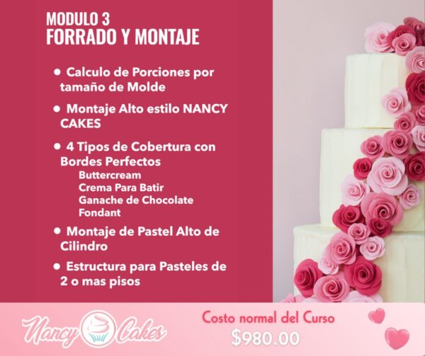 Forrado y Montaje de Pasteles Profesionales 🎂