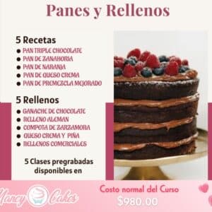 🍰 Curso de Panes y Rellenos – Repostería Profesional