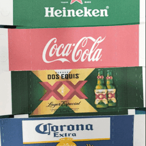 Mini cajas de cartón estilo six pack de cerveza