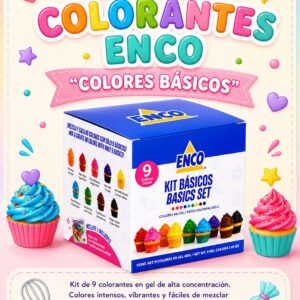 KIT COLORANTES ENCO "COLORES BÁSICOS"