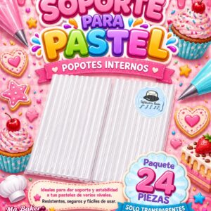 SOPORTE PARA PASTEL "POPOTES INTERNOS" 24PIEZAS