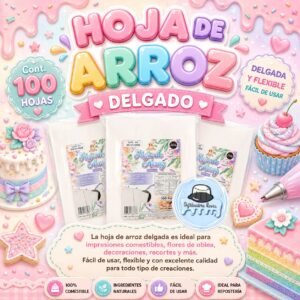 HOJAS DE ARROZ DELGADO PAQUETE "100PIEZAS"