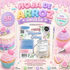 HOJAS DE ARROZ GRUESA "50PIEZAS"