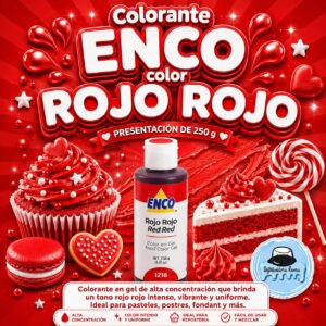 COLORANTE ENCO "ROJO ROJO" 250G