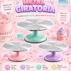 BASE DE METAL GIRATORIA